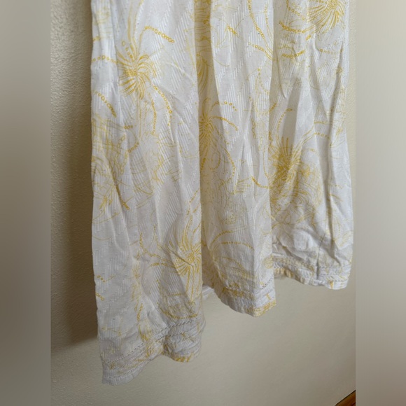 Free People "Dreamer" Yellow Ribbon Cotton Sundress Size 0 - Picture 9 of 11